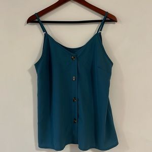 Turquoise Spaghetti Strap Top